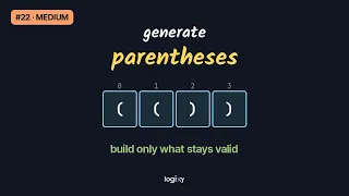 Generate Parentheses LeetCode Medium Python Logixy