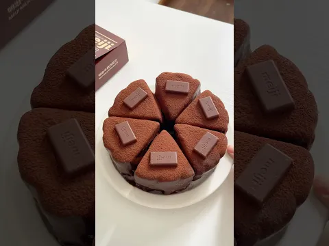 Make chocolate mochi cheesecake #asmr #food #chocolate #cheese #cheesecake #dessert