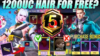 Download OMG 😱1200UC VALUE HAIR STYLE FOR FREE || A5 FREE MINI MATERIAL \u0026 60 UC VOUCHER. MP3