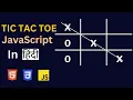 Create a Simple Tic Tac Toe Game Using HTML CSS JavaScript Tic Tac Toe JavaScript