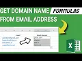 Get Domain Name from email Address RIGHT LEN FIND Function