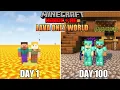 WE SURVIVED 100 DAYS IN LAVA ONLY WORLD IN MINECRAFT HARDCORE LORDN GAMING