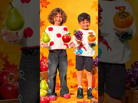 Let's Learn Fall Fruits! 🍎🍇🎃 Neva & Nali