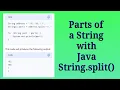 Using the Java String split method
