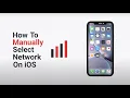 How to manually select network on iOS
