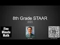 2023 8th Grade STAAR from Five Minute Math