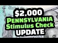 PA STIMULUS CHECK UPDATE 2 000 CHECK FOR PA IS PROCEEDING FURTHER