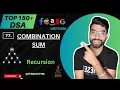77 Combination Sum Recursion Top 150 DSA Leetcode JAVA