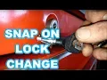 Snap On lock cylinder change REPLACE tool box key EASY