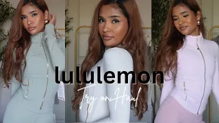 HUGE LULULEMON TRY ON HAUL is it WORTH the Hype Leggings Defined Jackets Tops Sport Bras