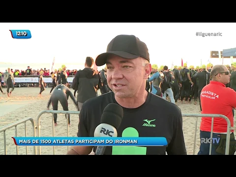 Mais de 1500 atletas participam do Ironman, em Florianópolis