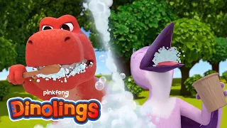 This Is How to Brush Your Teeth! 🦷 | Dino Dentist Hospital Play | Dinolings Official