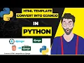 Html template convert into Django Django Framework Django Tutorial