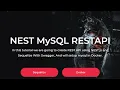 NEST MySQL REST API Sequelize Swagger Docker CRUD API Node Typescript