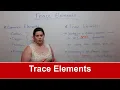Trace Elements
