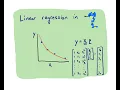 Linear regression in