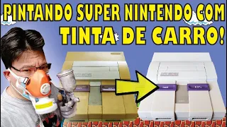 Tutorial de pintura de Super Nintendo com tinta automotiva!