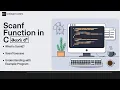 scanf Function in C Language Beginner s Guide with Example in Telugu C Programming Tutorial