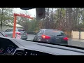 Going through a Drive Thru of Dunkin Donuts Matthews NC