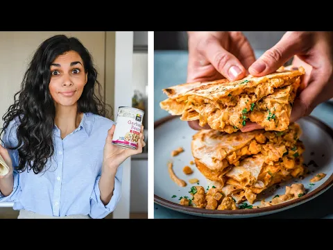Vegan Buffalo Chickpea Quesadillas - 81