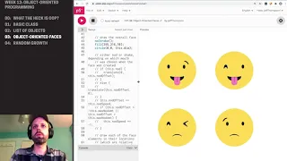 CP1 Object-Oriented Programming in P5JS - Faces