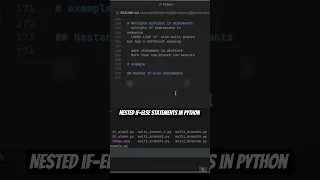 Nested if-else statements in python