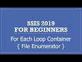 SSIS 2019 For Each Loop Container File Enumerator