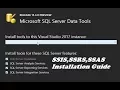 How To Download Install SQL Server Data Tools For Visual Studio 2017 Updates