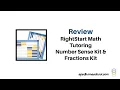 Review RightStart Math Tutoring Number Sense Kit Fractions Kit