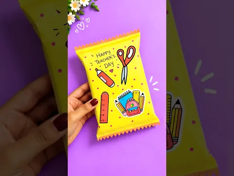 Diy teachers day Card  🤩🎀🌸💞| gift for teacher 😘 | diy gifts| diy chocolate gift idea