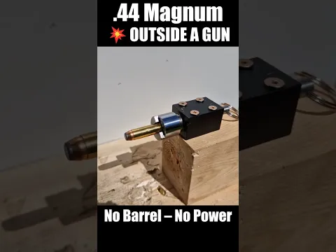 Exploding OUTSIDE a Gun BARREL .44 Remington Magnum vs Ballistic Hand #experiment #mrmichal #44