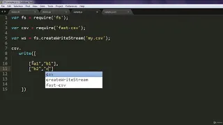 Learn NodeJS Write CSV File