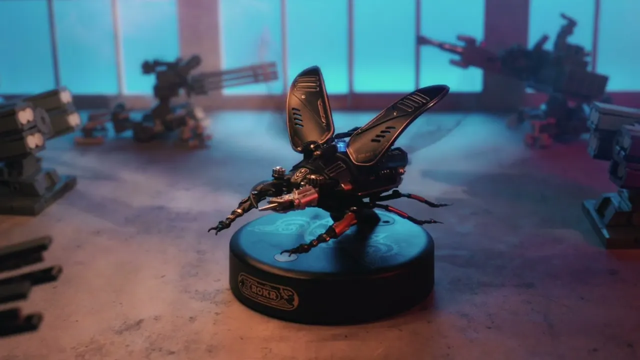 Puzzle 3D Rădașcă, 115 piese, Insectă Bionică, Rokr