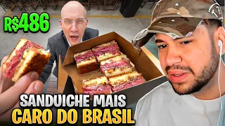 O SANDUÍCHE MAIS CARO DO BRASIL NÃO DÁ LUCRO? - React Marcelo Baccarini