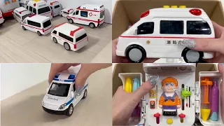 【🚑大小ミニカー大集合！】サイレン鳴らして坂道を一斉発進！Ambulance minicars run with sirens on slope!