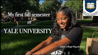 college vlog freshman fall semester at yale university