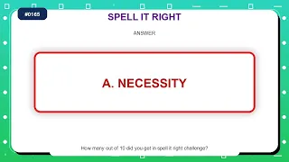 Spelling Practice English Vocabulary Quiz
