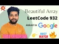 Beautiful Array Leetcode Beautiful Array 932 Google Interview Question