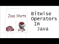 Bitwise Operators in Java