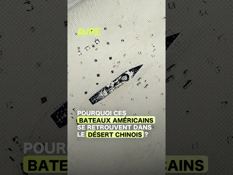 Pourquoi ces bateaux américains se retrouvent dans le désert chinois ? 🤯 #shorts