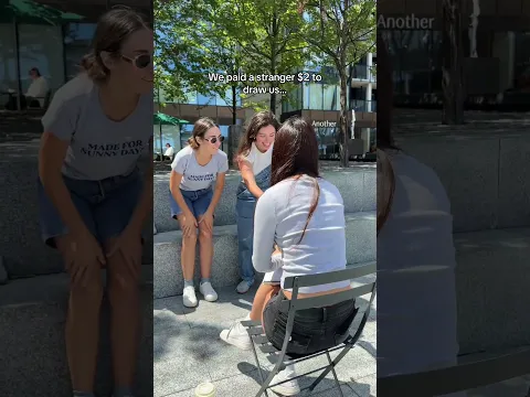 We paid a stranger $2 to draw us… 🖊️
