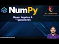 Day 04 NumPy Linear Algebra Trigonometry Explained dot matrix sin cos tan in Python