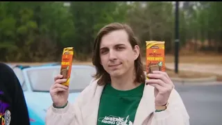 Mr Beast Deez Nuts commercial with vine boom