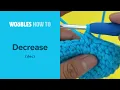 How to decrease crochet stitches dec in the round