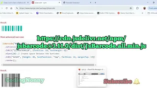 Simple Javascript barcode generator