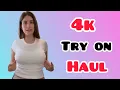4K Micro Bikini Try - On Haul Transparent Transparent Lingerie See-through style