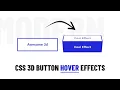 How To Make 3D Button in HTML CSS 3D Transform Tutorials