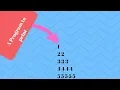 A program to print right angle triangle of numbers in c