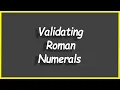 Python Programs Validating Roman Numerals