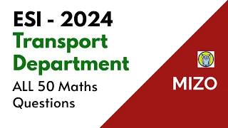 ESI 2024 Under Transport Department Maths Section Solved Step By Step 